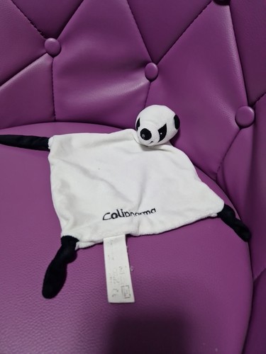 Doudou plat panda blanc noir - doudou,