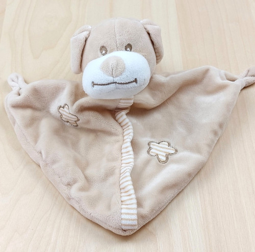 Doudou chien plat triangle