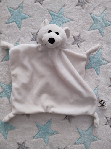 Doudou ours blanc nouettes - ours,