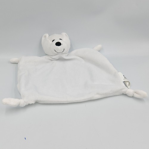 Doudou plat ours blanc - , ca